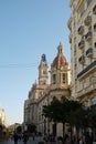 View of the Town Hall of Valencia at the PlaÃÂ§a de l`Ajuntament Town hall Square, Valencia, Spain. Royalty Free Stock Photo